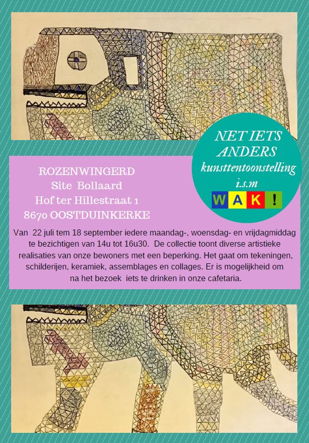 Zin in kunst? Dan kan je van 22/07 t.e.m. 18/09 terecht op de 3e editie van de zomerkunsttentoonstelling in Huize Rozenwingerd.
