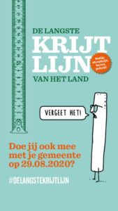 Teken jij mee aan de langste krijtlijn van het land?