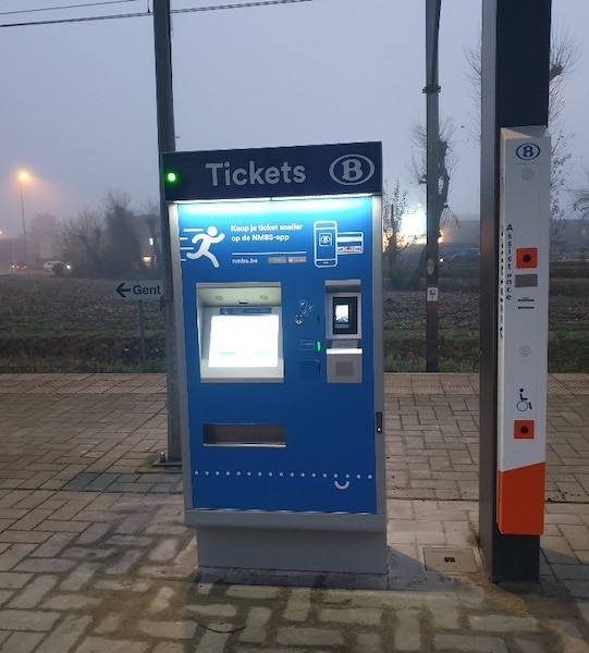 Ticketautomaat station Koksijde kopie