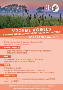 Ochtendwandeling VROEGE VOGELS 2022