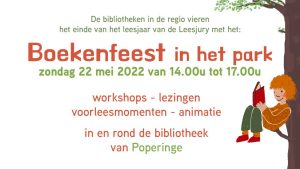 Boekenfeest in het park 22 mei 2022