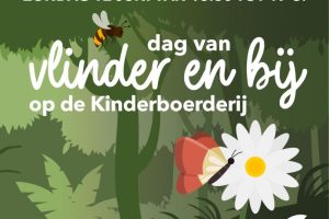 dag van vlinder en bij kinderboerderij