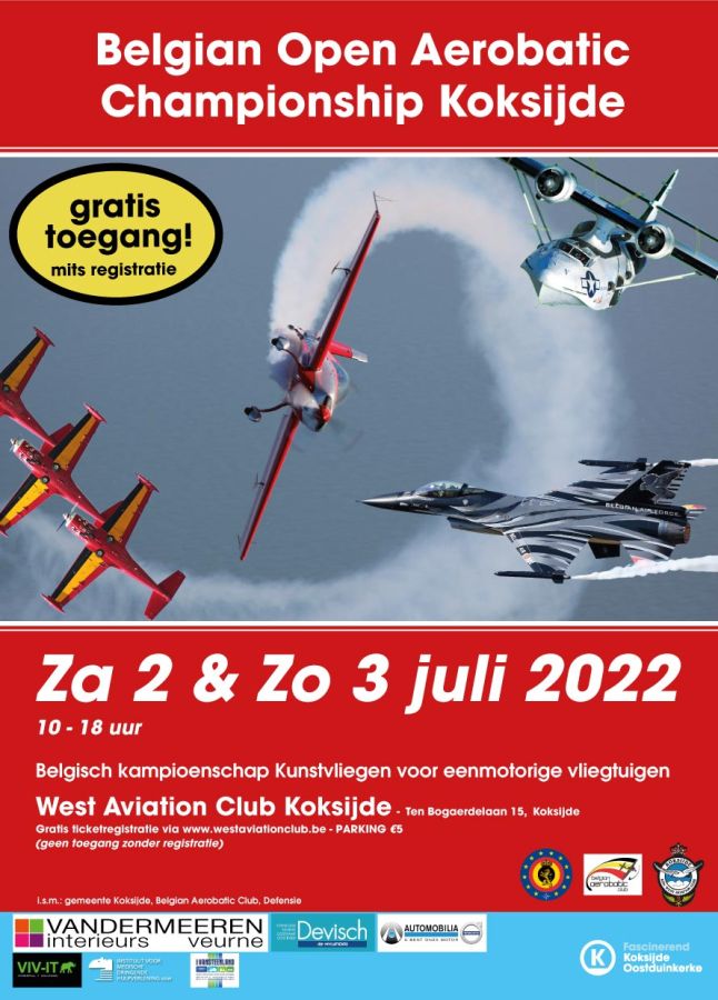 Belgian Open Aerobatic Championship 2 & 3 juli 2022