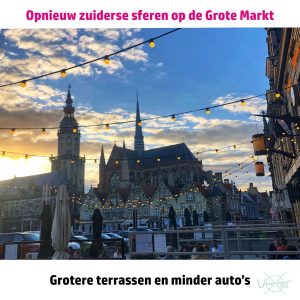 opnieuw zuiderse terras op markt veurne