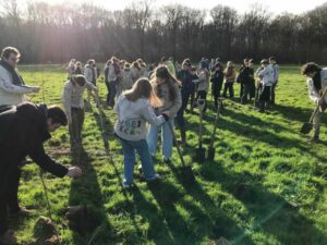 Boomplantdag in het Couthofbos op 5 februari