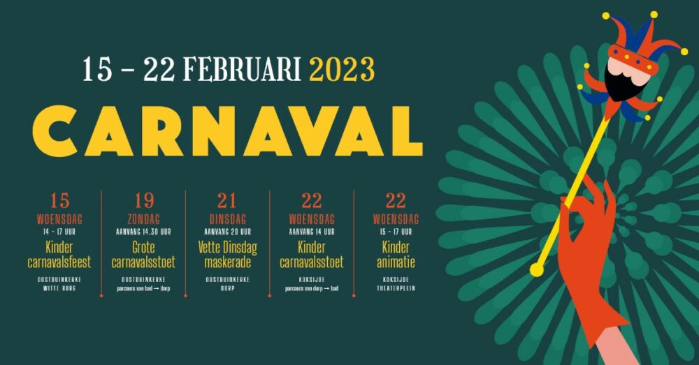 Carnaval in Koksijde-Oostduinkerke 15-22 feb 2023