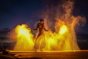 Sylvestervuren + vuurwerk Oostduinkerke