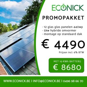 Zonnepanelen actie bij Econick