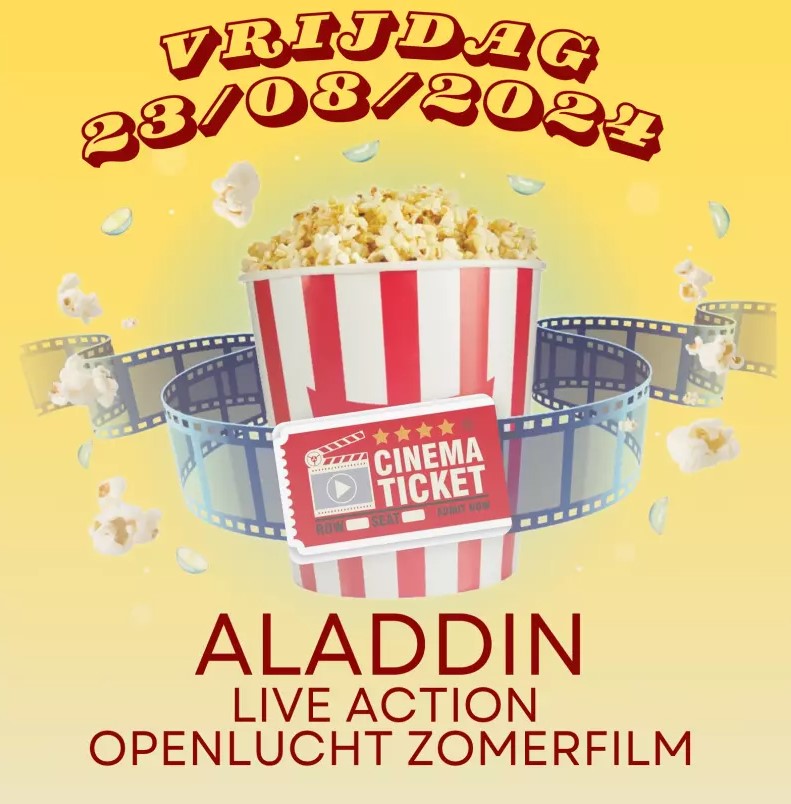 Openlucht zomerfilm Aladdin