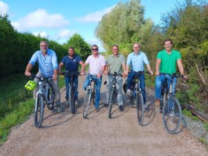 Fietsverbinding op oude spoorwegbedding